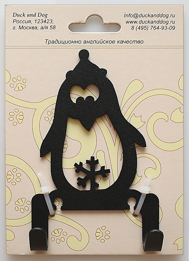 Крючок Duck & dog Крючок Duck & dogКрюки, держатели<br>Материал: сталь,<br>Размеры: 120х75х23<br>