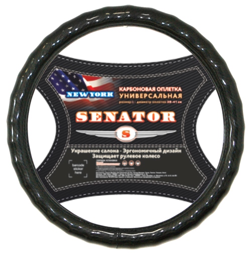 Оплетка Senator Оплетка SenatorОплетки на руль<br>Размер руля: L (40 см),<br>Материал оплетки: винил<br>