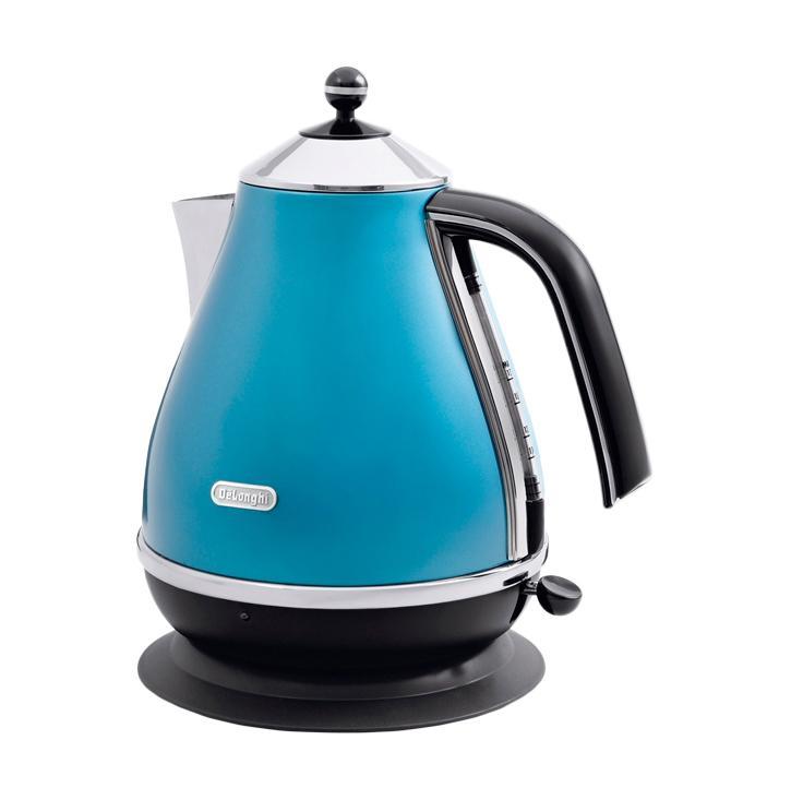 Чайник Delonghi Чайник DelonghiЧайники и термопоты<br>Тип: электрочайник,<br>Мощность: 2000,<br>Объем: 1.7,<br>Цвет: синий<br>черный,<br>Нагревательный элемент: спиральный,<br>Материал: металл,<br>Фильтр: есть<br>