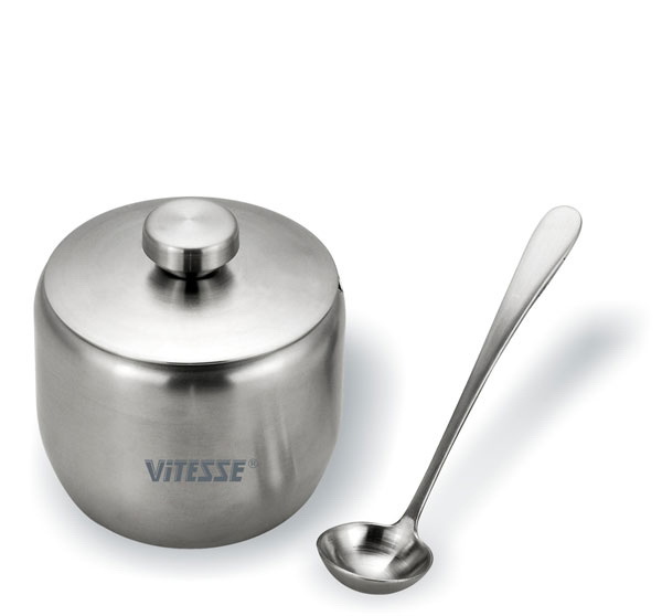 Сахарница Vitesse Сахарница VitesseВсе для сервировки<br>Тип: сахарница,<br>Материал: нерж.сталь<br>