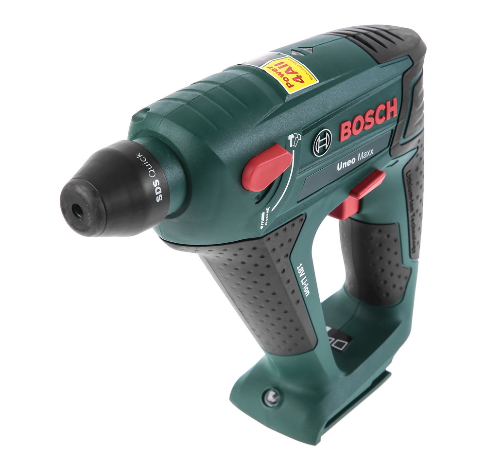 Перфоратор Bosch Перфоратор BoschПерфораторы<br>Питание от аккумулятора: есть,<br>Напряжение: 18,<br>Емкость аккумулятора: 2,<br>Тип аккумулятора: LiION,<br>Аккумуляторов в комплекте: без акк.,<br>Обороты: 0-900,<br>Количество скоростей: 1,<br>Сила удара: 0.6,<br>Количество режимов: 2,<br>Реверс: есть,<br>Число ударов: 5000,<br>Тип патрона: SDS-Quick,<br>Макс. обороты: 900,<br>Макс. диаметр бура: 10,<br>Макс. диаметр сверления (камень): 10,<br>Макс. диаметр сверления (металл): 10,<br>Макс. диаметр сверления (дерево): 10,<br>Электронная регулировка числа оборотов: есть,<br>Вес нетто: 1.2,<br>Расположение двигателя: горизонтальное,<br>Поставляется в: коробке<br>