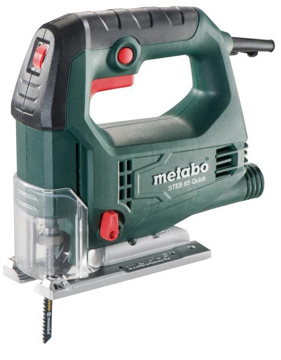 Лобзик Metabo Лобзик MetaboЛобзики<br>Мощность: 450,<br>Частота ходов штока: 600-3100,<br>Макс. частота ходов штока: 3100,<br>Маятниковый ход: есть,<br>Количество положений маятникового хода: 4,<br>Ход пилки: 18,<br>Макс. толщина материала (дерево): 65,<br>Макс. толщина материала (металл): 18,<br>Форма ручки: скобовидная,<br>Подсветка рабочей зоны: нет,<br>Наличие лазера: нет,<br>Бесключевая замена оснастки: есть,<br>Наличие защитного экрана: есть,<br>Возможность подключения к пылесосу: есть,<br>Электронная регулировка числа оборотов: есть,<br>Регулировка наклона подошвы без инструмента: нет,<br>Вес нетто: 1.9,<br>Поставляется в: коробке,<br>Наклон подошвы: есть<br>