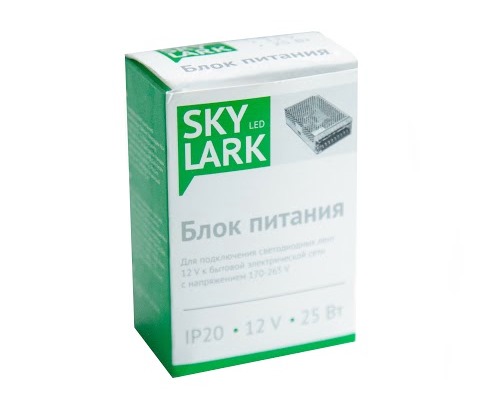 Блок питания Skylark Блок питания SkylarkСветодиодные ленты, дюралайт<br>Назначение светильника: блок питания<br>