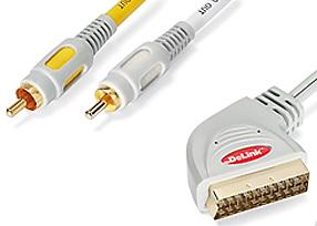Шнур Delink Шнур DelinkКабели и антенны<br>Тип разъемов: RCA/SCART,<br>Тип соединения: Plug/Plug,<br>Длина кабеля: 2,<br>Назначение: видео,<br>Позолоченные контакты: есть,<br>Количество разъемов: 3,<br>Цвет: серый<br>