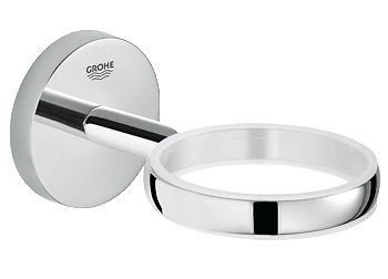 Держатель Grohe Держатель GroheДержатели для ванной комнаты<br>Назначение: для стакана,<br>Цвет покрытия: хром,<br>Материал: металл,<br>Способ крепления: на стену,<br>Высота: 54,<br>Ширина: 54,<br>Глубина: 111,<br>Коллекция: baucosmopolitan<br>