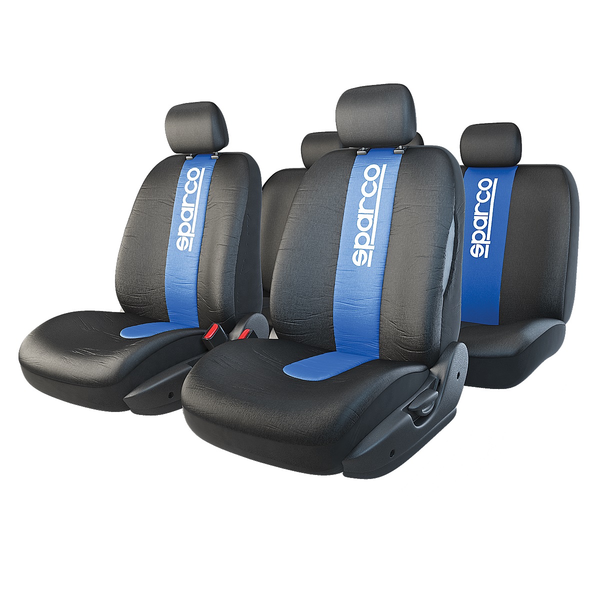 Чехол на сиденье Sparco Чехол на сиденье SparcoЧехлы на сиденья<br>Тип: чехол,<br>Материал: полиэстер,<br>Цвет: черный/синий<br>